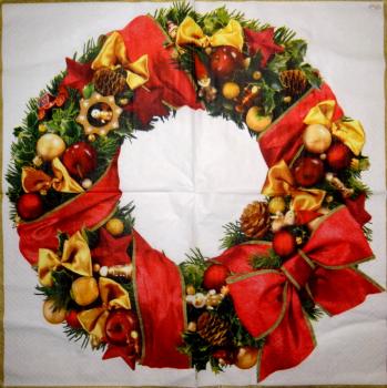 WBL-400 Christmas Flowers - 3-ply (white) - Paw